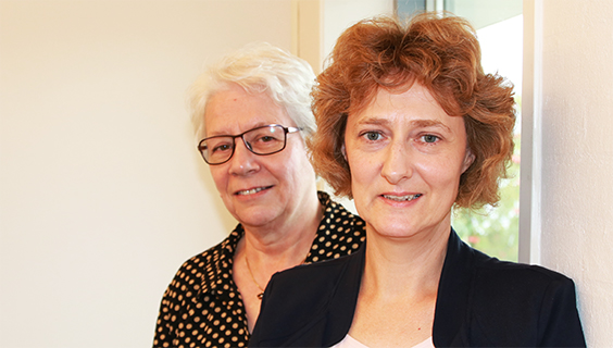 Fællestillidsrepræsentanterne: Birthe Christoffersen og Helle Holm - for plejehjemsområdet